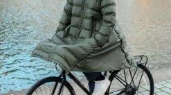 Doudoune Vélo Longue Avec Couvre-jambes - Maium Amsterdam -Pas Cher VTT Magasin doudoune velo longue avec couvre jambes maium amsterdam 2