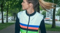 Gilet Réfléchissant Vélo Ville Darkchamp - GoFluo -Pas Cher VTT Magasin gilet reflechissant velo ville darkchamp gofluo 3