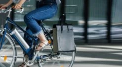 Grand Sac à Main Porte-bagages Vélo En Cuir - Annso