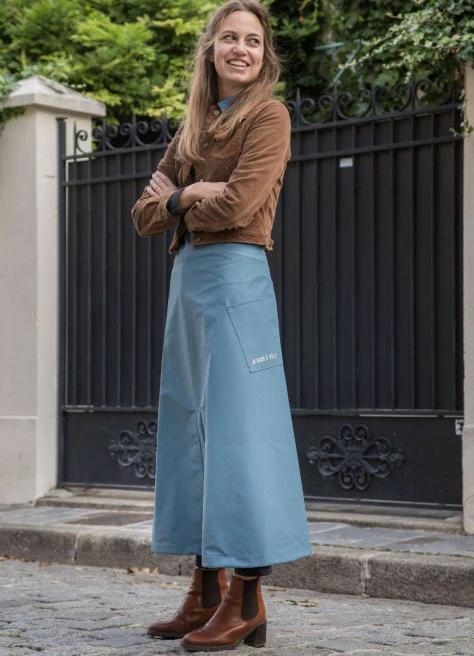 Jupe De Pluie Vélo En Ville - JE SUIS À VÉLO 2 Jupe De Pluie Vélo En Ville - JE SUIS À VÉLO – Image 2