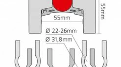 Support Guidon Universel à serrure - Klickfix - 22/32mm -Pas Cher VTT Magasin support guidon universel klickfix 2232mm 3